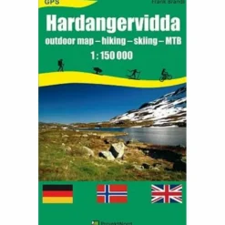 HARDANGERVIDDA OUTDOOR MAP 1:150T - Wanderkarte