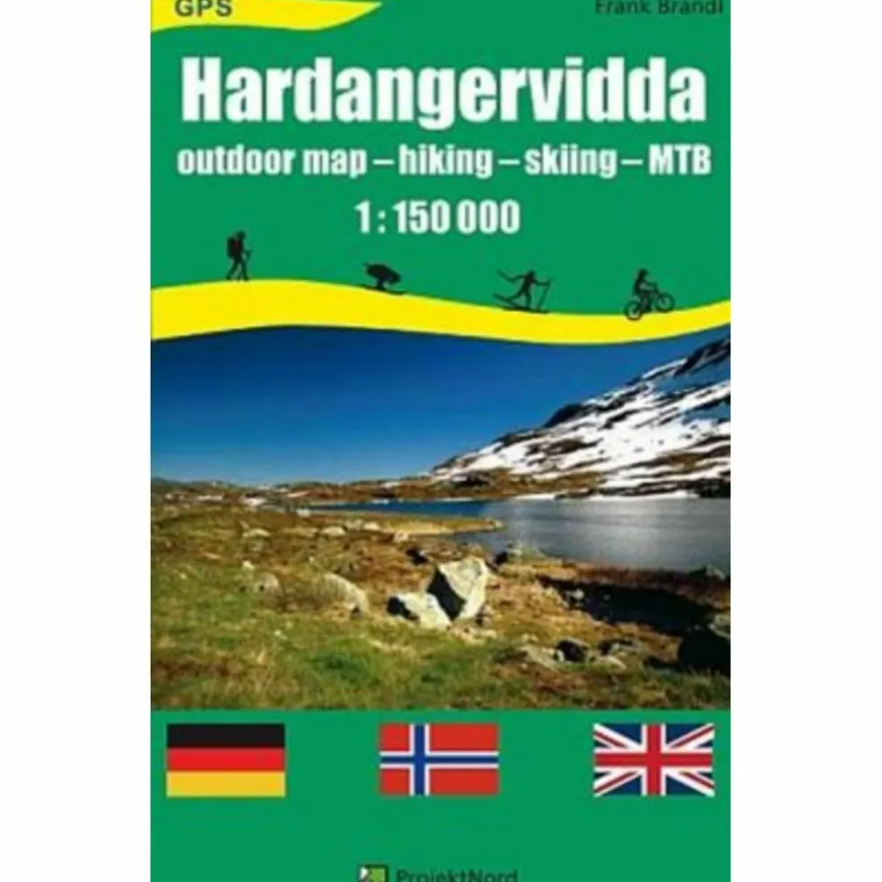 HARDANGERVIDDA OUTDOOR MAP 1:150T - Wanderkarte