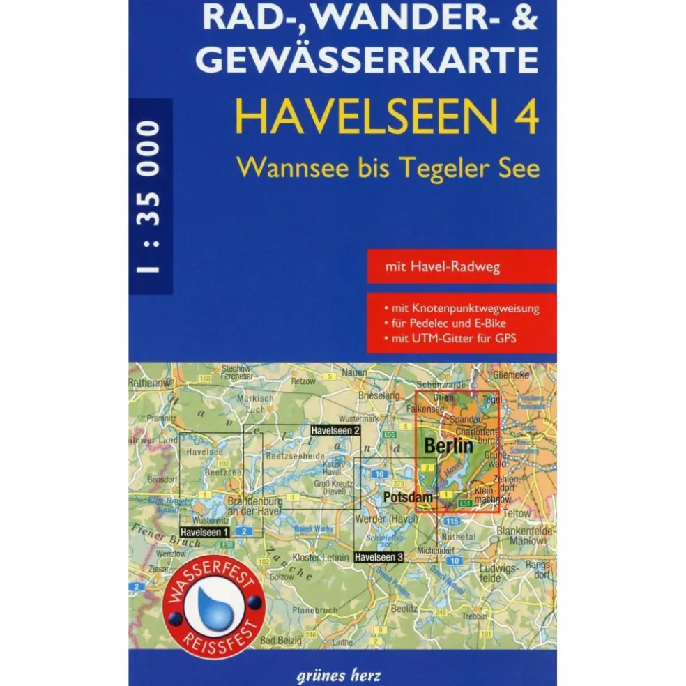 HAVELSEEN 4: VOM WANNSEE ZUM TEGELER SEE - Fahrradkarte