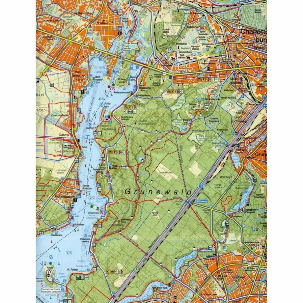 HAVELSEEN 4: VOM WANNSEE ZUM TEGELER SEE - Fahrradkarte