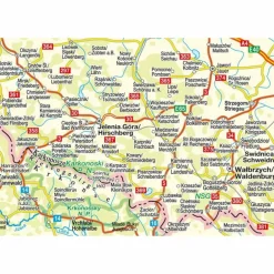 HÖFER POLEN/TSCHECHIEN CR 303. RIESENGEBIRGE 1:100 000 - Straßenkarte