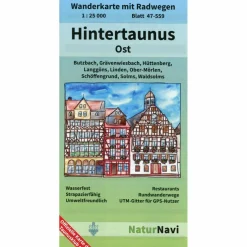 HINTERTAUNUS OST 1:25.000, BLATT 47-55 - Wanderkarte