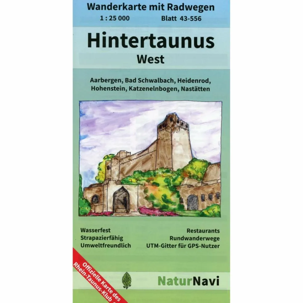 HINTERTAUNUS WEST 1:25.000, BLATT 43-5 - Wanderkarte