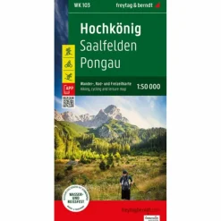 HOCHKÖNIG, WANDER-, RAD- UND FREIZEITKARTE 1:50.000 - Wanderkarte