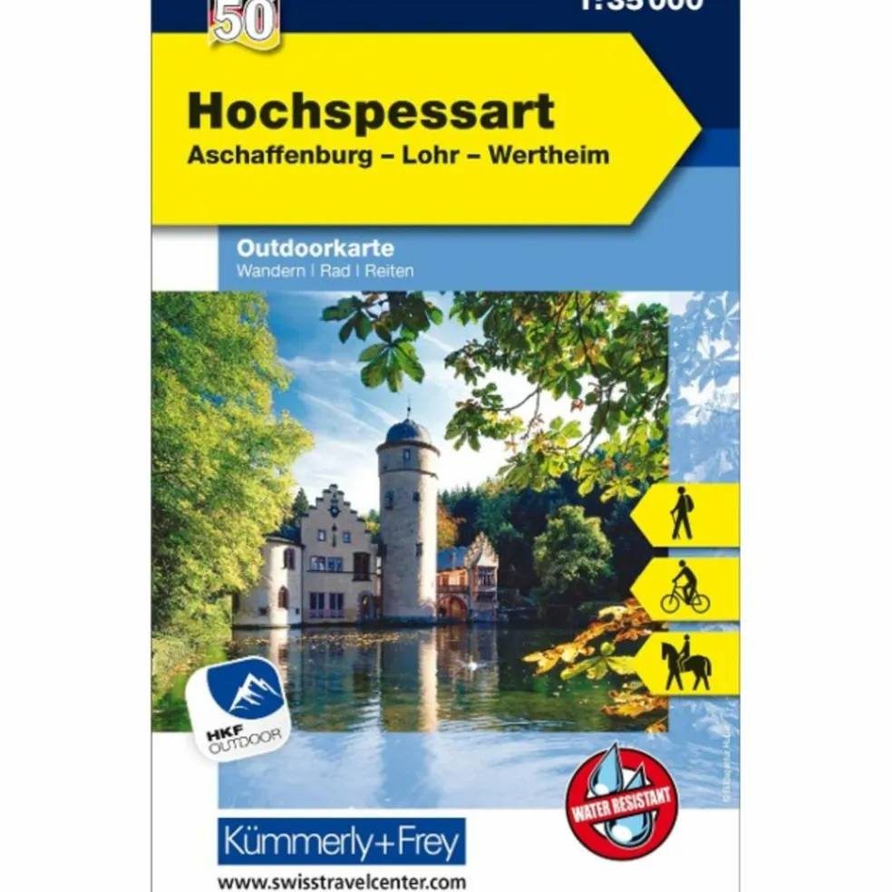 HOCHSPESSART, ASCHAFFENBURG, LOHR, WERTHEIM 1 : 35 000 - Wanderkarte