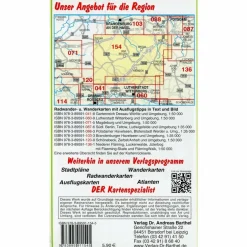 HOHER FLÄMING, BAD BELZIG, BEELITZ UND UMGEBUNG - Wanderkarte