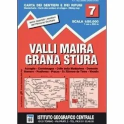 IGC ITALIEN WK 7 VALLI MAIRA GRANA STURA - Wanderkarte