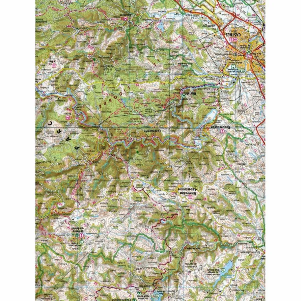 IGN 169 BÉZIERS.CASTRES.CARCASSONNE 1:100 000 - Wanderkarte