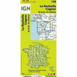 IGN 138 LA ROCHELLE COGNAC 1:100 000 - Karte