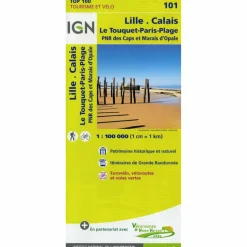 IGN 101 LILLE - CALAIS 1:100.000 - Karte