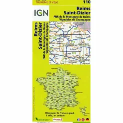 IGN 110 REIMS ST. DIZIER 1:100 000 - Karte