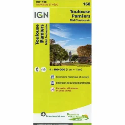 IGN 168 TOULOUSE PAMIERS 1:100 000 - Wanderkarte