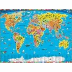 ILLUSTRIERTE POLITISCHE WELTKARTE - Karte