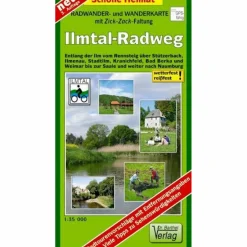 ILMTAL-RADWEG 1 : 35 000. RADWANDERATLAS - Fahrradkarte