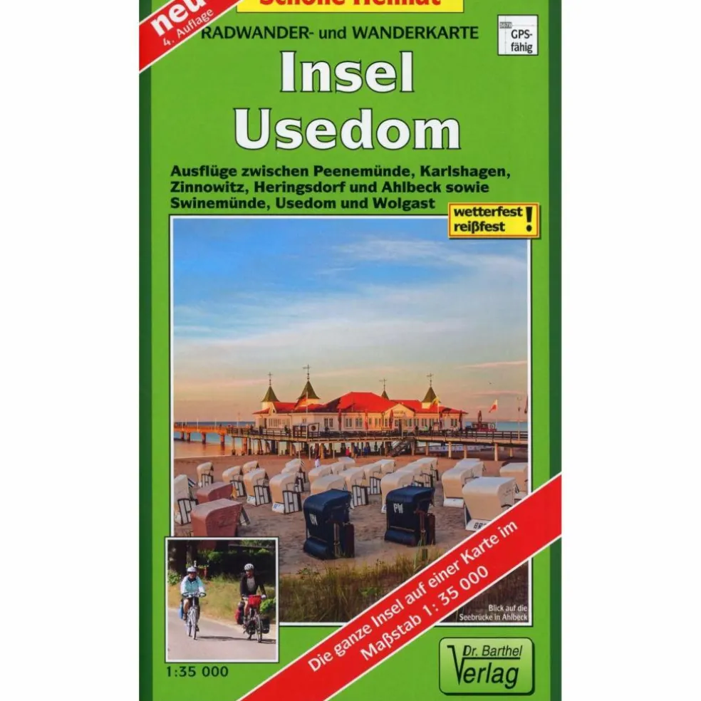 INSEL USEDOM 1 : 35 000 RADWANDER- UND W - Wanderkarte