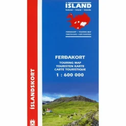ISLAND TOURING MAP 1 : 600 000 FERDAKORT - Straßenkarte