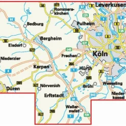KARTE DIE SCHÖNSTEN RADTOUREN IM RHEIN-ERFT-KREIS - Fahrradkarte