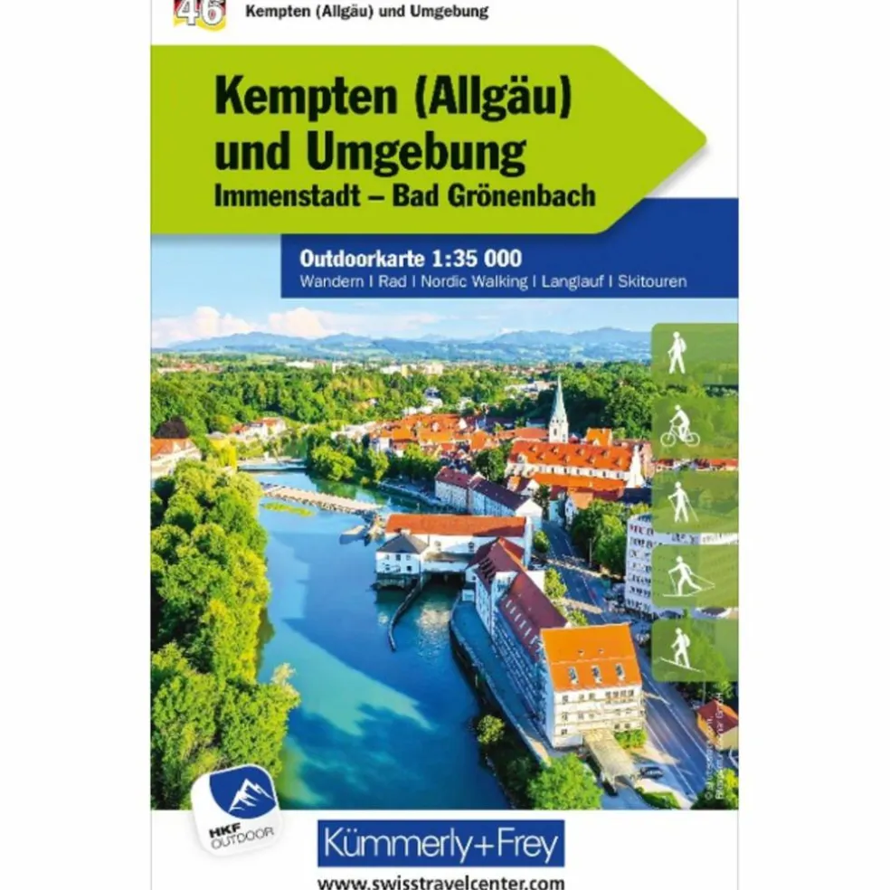 KEMPTEN (ÄLLGAU) UND UMGEBUNG NR. 46 OUTDOORKARTE - Karte