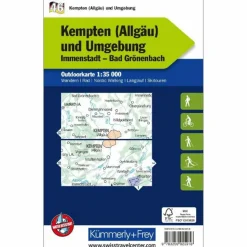 KEMPTEN (ÄLLGAU) UND UMGEBUNG NR. 46 OUTDOORKARTE - Karte
