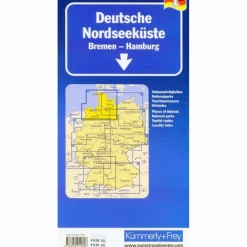 K+F DEUTSCHE NORDSEEKÜSTE 1 : 275.000 - Straßenkarte