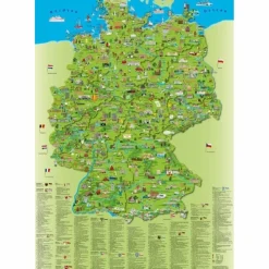 KINDER DEUTSCHLANDKARTE POSTER