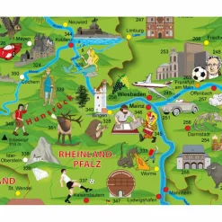 KINDER DEUTSCHLANDKARTE POSTER