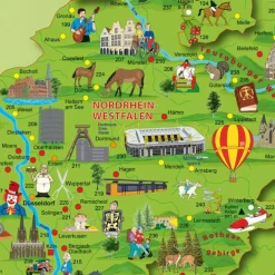 KINDER DEUTSCHLANDKARTE POSTER