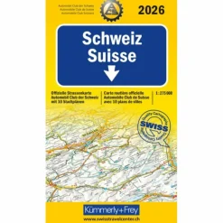 KÜMMERLY+FREY STRASSENKARTE ACS SCHWEIZ 2026 1:275.000 - Straßenkarte