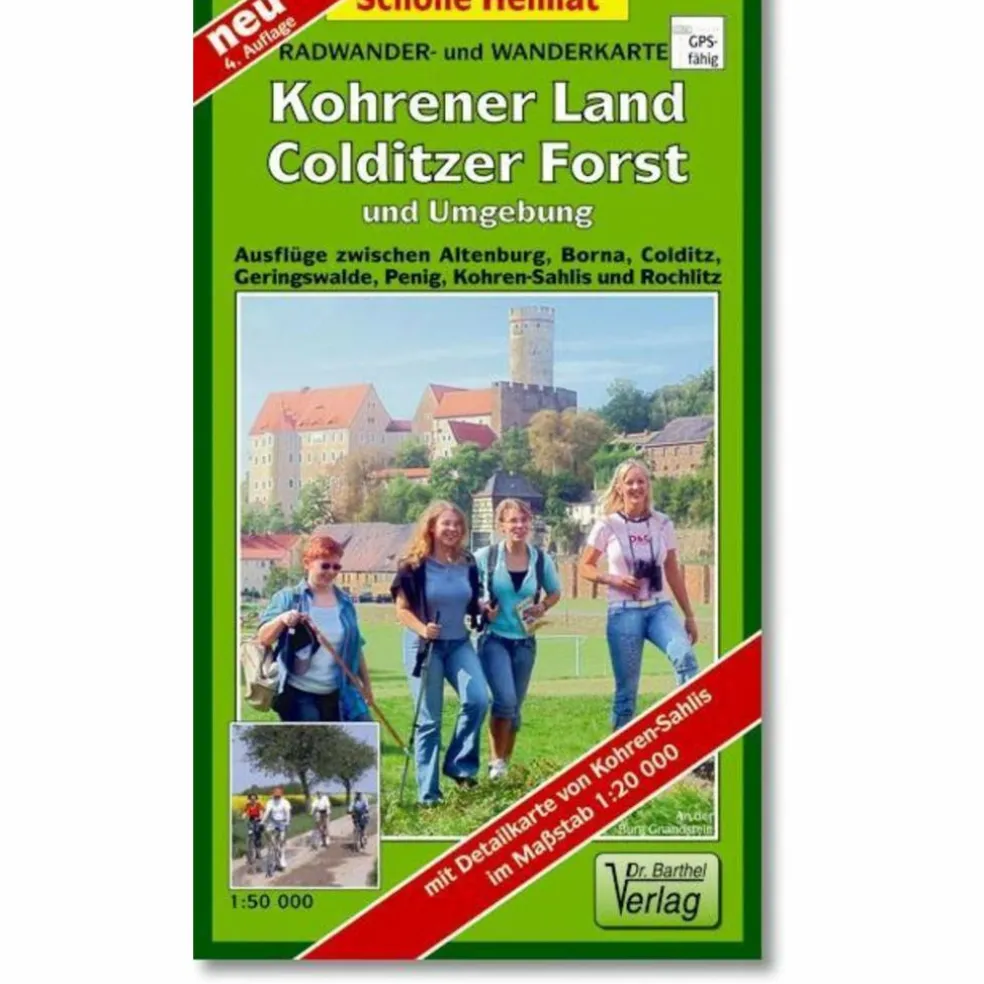 KOHRENER LAND, COLDITZER FORST UND UMGEBUNG - Wanderkarte