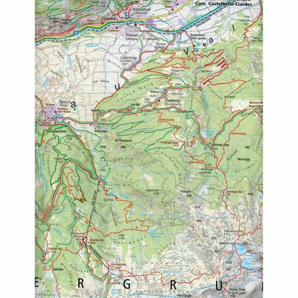 KOKA 069 SCHLANDERS UND UMGEBUNG - Wanderkarte