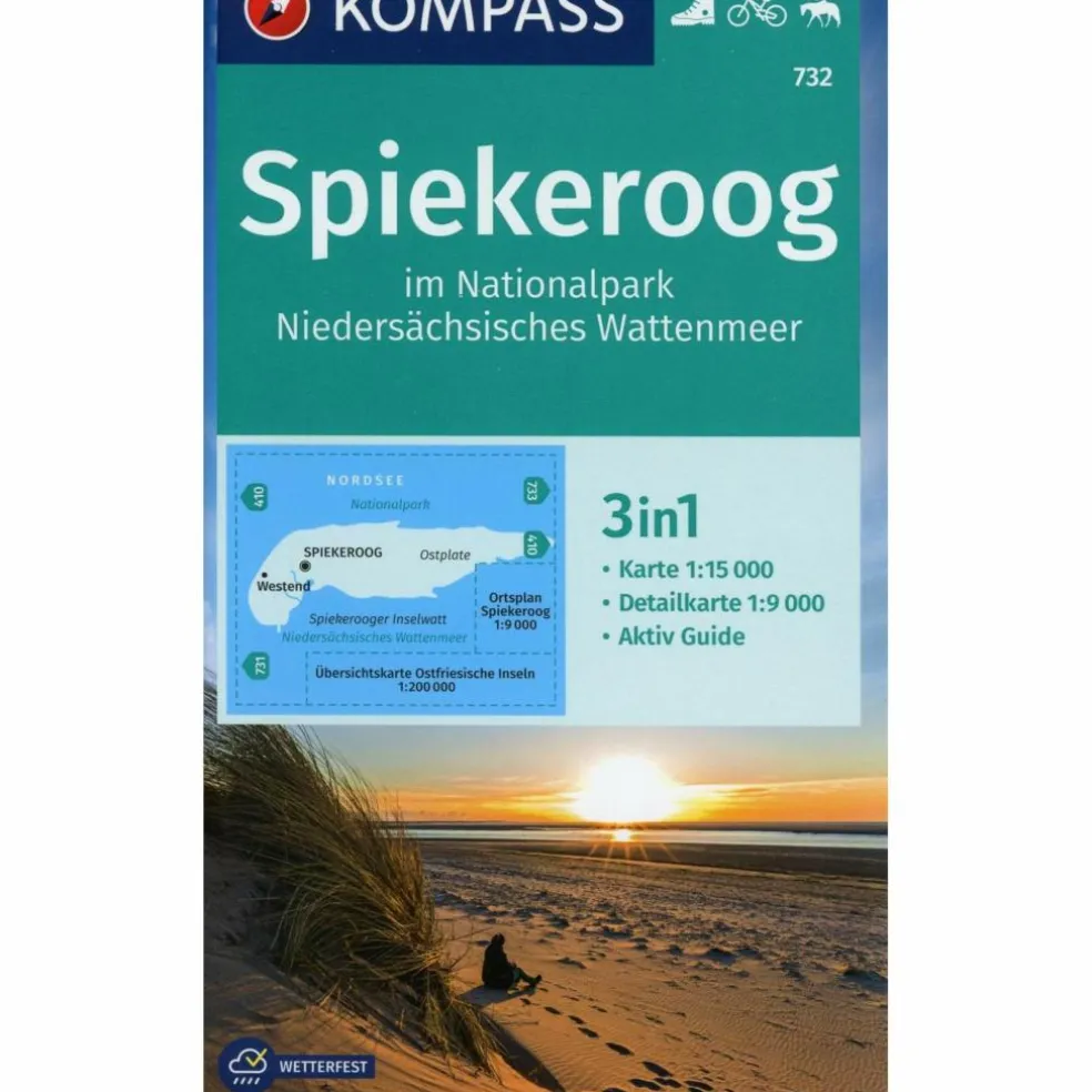 KOKA 732 SPIEKEROOG IM NP NIEDERSÄCHSISCHES WATTENMEER - Wanderkarte