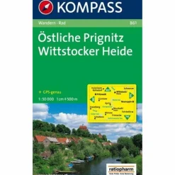 KOKA 861 ÖSTLICHE PRIGNITZ - Wanderkarte