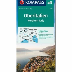 KOMPASS AUTOKARTE OBERITALIEN