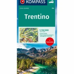 KOMPASS AUTOKARTE TRENTINO 1:150.000 - Straßenkarte