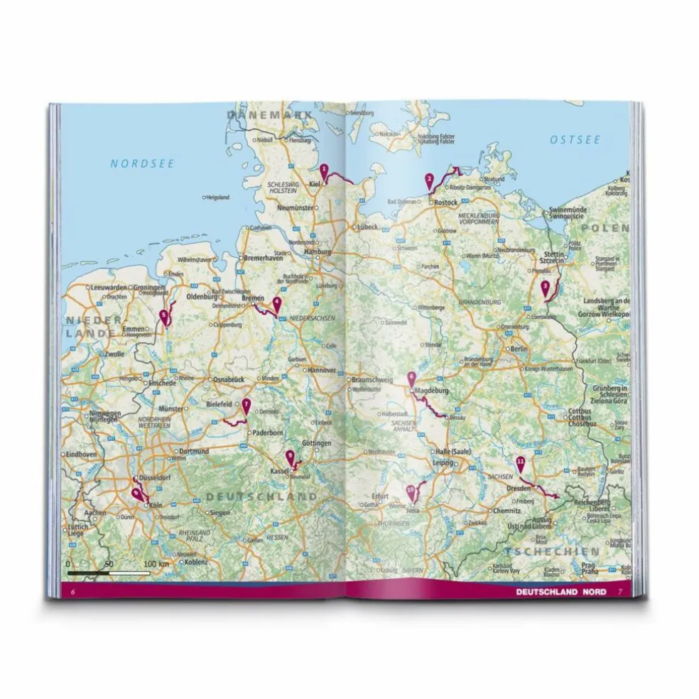 KOMPASS DIE 1000 SCHÖNSTEN FAHRRADKILOMETER AM WASSER - Radwanderführer