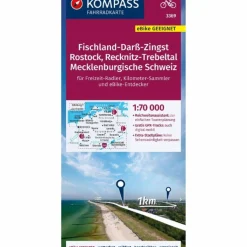 KOMPASS FAHRRADKARTE 3369 FISCHLAND-DARß-ZINGST, ROSTOCK