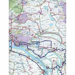 KOMPASS FAHRRADKARTE KREIS KLEVE MIT GELDERN, MOERS, VENLO 1 - Fahrradkarte