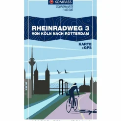 KOMPASS FAHRRAD-TOURENKARTE RHEINRADWEG 3