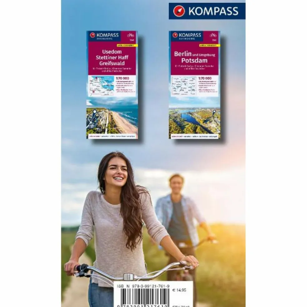 KOMPASS FAHRRAD-TOURENKARTE ODER-NEIßE-RADWEG 1:50.000 - Fahrradkarte