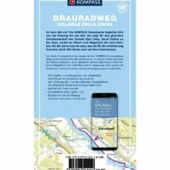 KOMPASS FAHRRAD-TOURENKARTE DRAURADWEG