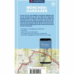 KOMPASS FAHRRAD-TOURENKARTE MÜNCHEN - GARDASEE VIA BRENNER