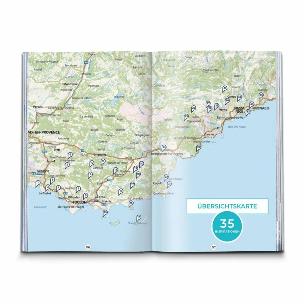 KOMPASS INSPIRATION COTE D AZUR - Wanderführer