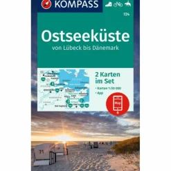KOMPASS KARTEN-SET 724 OSTSEEKÜSTE VON LÜBECK BIS DÄNEMARK