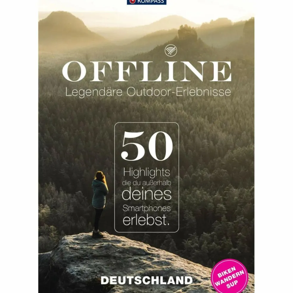 KOMPASS OFFLINE - 50 LEGENDÄRE OUTDOOR-ERLEBNISSE - Wanderführer