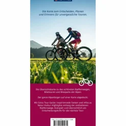 KOMPASS RADFERNWEGEKARTE RADFERNWEGE & BIKETOUREN ALPEN