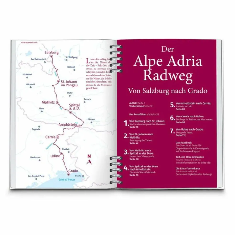 KOMPASS RADREISEFÜHRER ALPE ADRIA RADWEG - Radwanderführer
