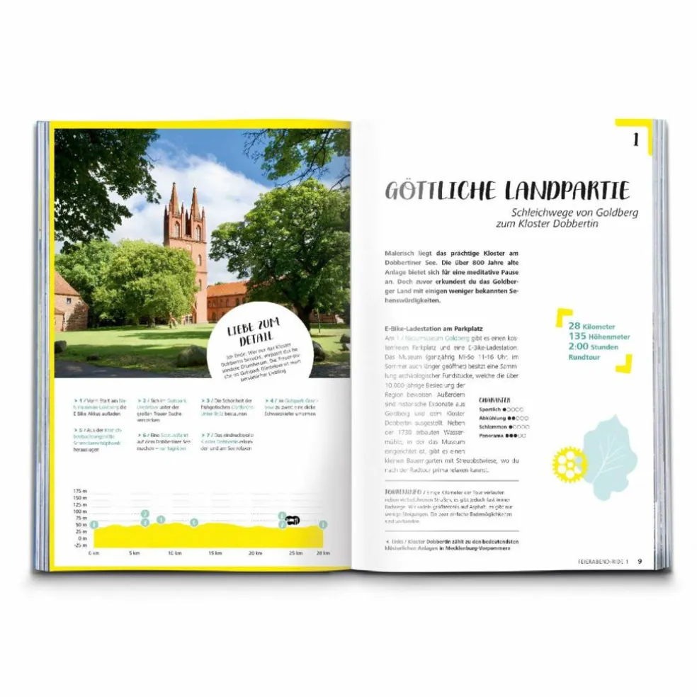 KOMPASS RADVERGNÜGEN MECKLENBURGISCHE SEENPLATTE - Radwanderführer