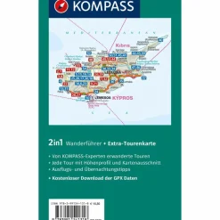 KOMPASS WANDERFÜHRER ZYPERN, 55 TOUREN MIT EXTRA-TOURENKARTE