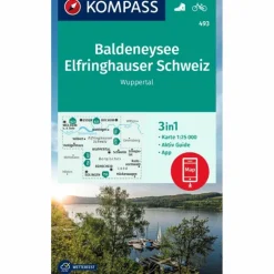 KOMPASS WANDERKARTE 493 BALDENEYSEE, ELFRINGHAUSER SCHWEIZ