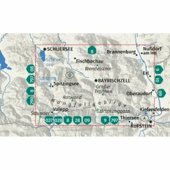 KOMPASS WANDERKARTE 008 BAYRISCHZELL, SCHLIERSEE